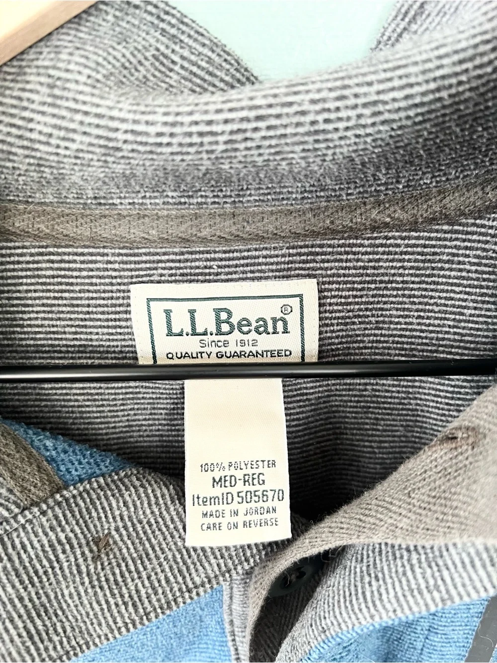 LL bean mens blue pullover quarter button fall gorpcore normcore medium